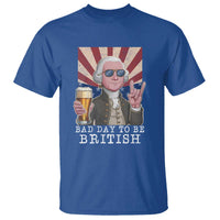 Funny George Washington T Shirt Bad Day To Be British 4th Of July - Wonder Print Shop