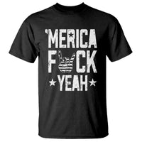 Funny 4th Of July T Shirt Merica Fuck Yeah Rock Hand - Wonder Print Shop