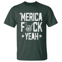 Funny 4th Of July T Shirt Merica Fuck Yeah Rock Hand - Wonder Print Shop