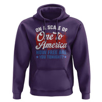Funny 4th Of July Hoodie On A Scale Of One To America How Free Are You Tonight - Wonder Print Shop