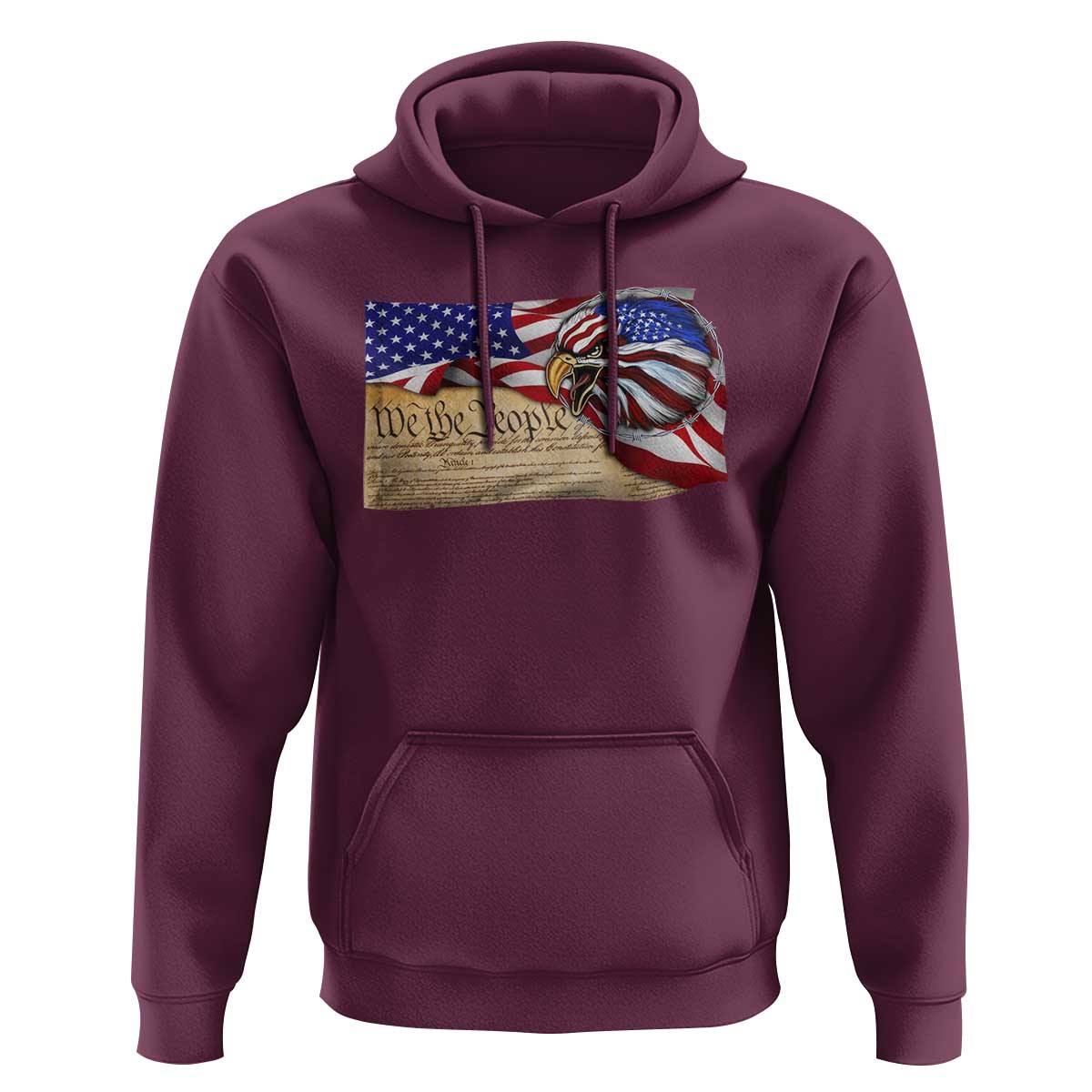 American Patriotic We The People Eagle Hoodie - Wonder Print Shop