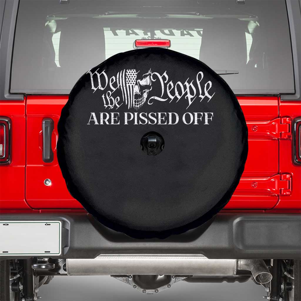 American Patriotic Spare Tire Cover We the People Are Pissed Off
