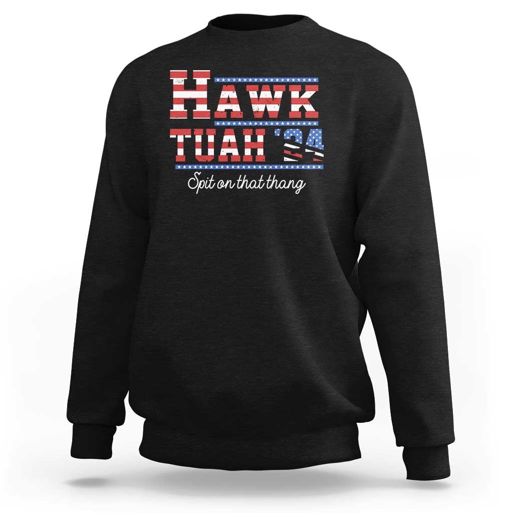 Funny Hawk Tuah Spit On That Thing Sweatshirt - Wonder Print Shop