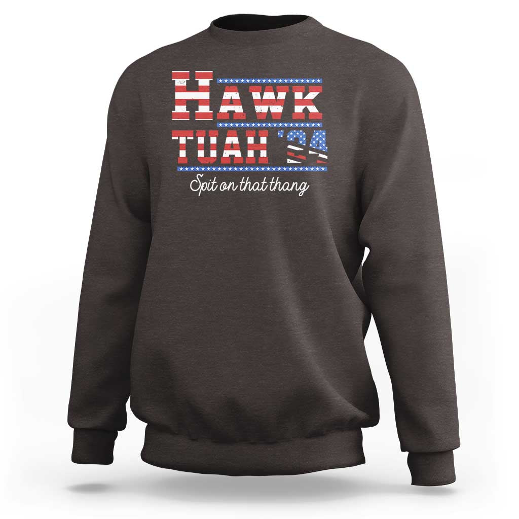 Funny Hawk Tuah Spit On That Thing Sweatshirt - Wonder Print Shop