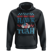 Give 'Em That Hawk Tuah Groovy Hoodie - Wonder Print Shop