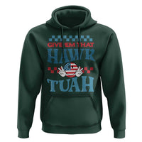Give 'Em That Hawk Tuah Groovy Hoodie - Wonder Print Shop