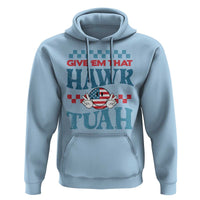 Give 'Em That Hawk Tuah Groovy Hoodie - Wonder Print Shop