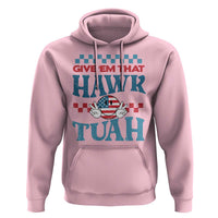 Give 'Em That Hawk Tuah Groovy Hoodie - Wonder Print Shop