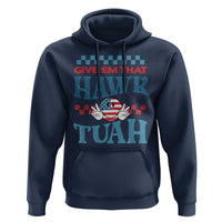 Give 'Em That Hawk Tuah Groovy Hoodie - Wonder Print Shop