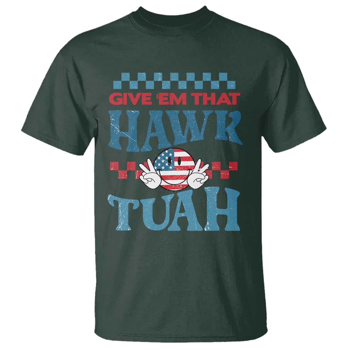 Give 'Em That Hawk Tuah Groovy T Shirt - Wonder Print Shop