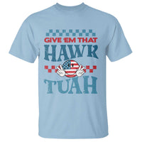 Give 'Em That Hawk Tuah Groovy T Shirt - Wonder Print Shop