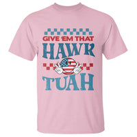 Give 'Em That Hawk Tuah Groovy T Shirt - Wonder Print Shop