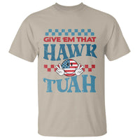 Give 'Em That Hawk Tuah Groovy T Shirt - Wonder Print Shop