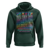 Vote As If Your Skin Is Not White Human's Rights LGBT Support Hoodie - Wonder Print Shop