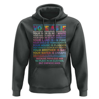 Vote As If Your Skin Is Not White Human's Rights LGBT Support Hoodie - Wonder Print Shop