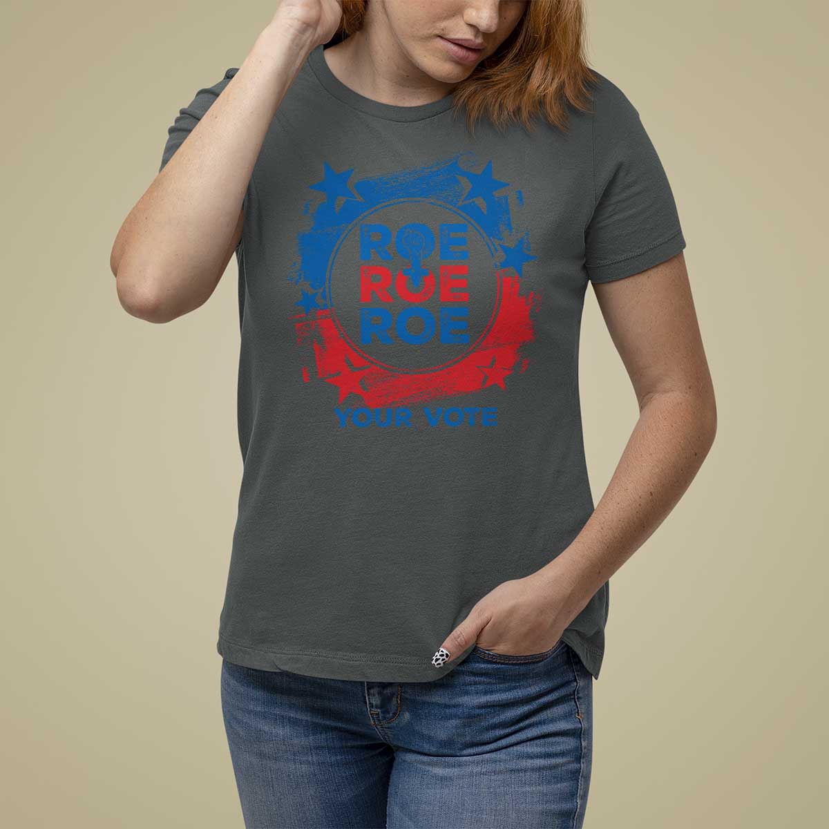 Abortion Rights T Shirt For Women Roe Your Vote Pro Choice Feminist - Wonder Print Shop