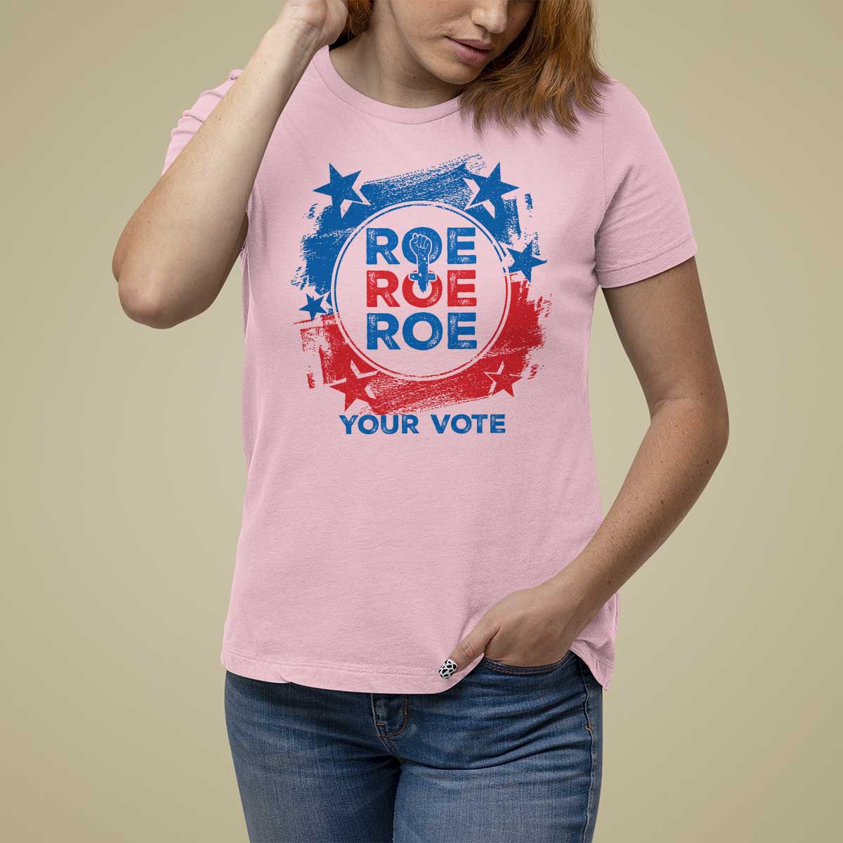 Abortion Rights T Shirt For Women Roe Your Vote Pro Choice Feminist - Wonder Print Shop