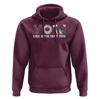 Vote Like Ruth Sent You Funny Feminist Lgbt Pride Hoodie - Wonder Print Shop