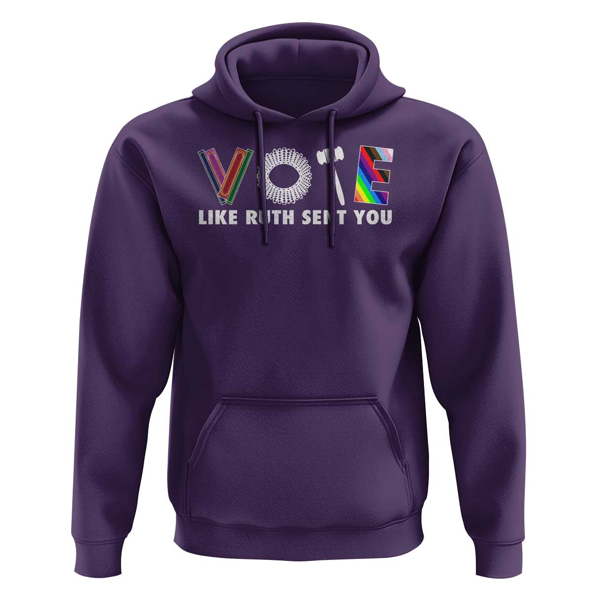 Vote Like Ruth Sent You Funny Feminist Lgbt Pride Hoodie - Wonder Print Shop