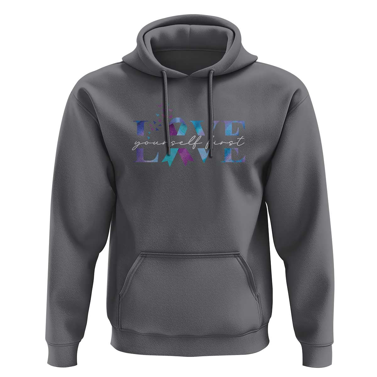 Love Yourself First Suicide Prevention Hoodie - Wonder Print Shop