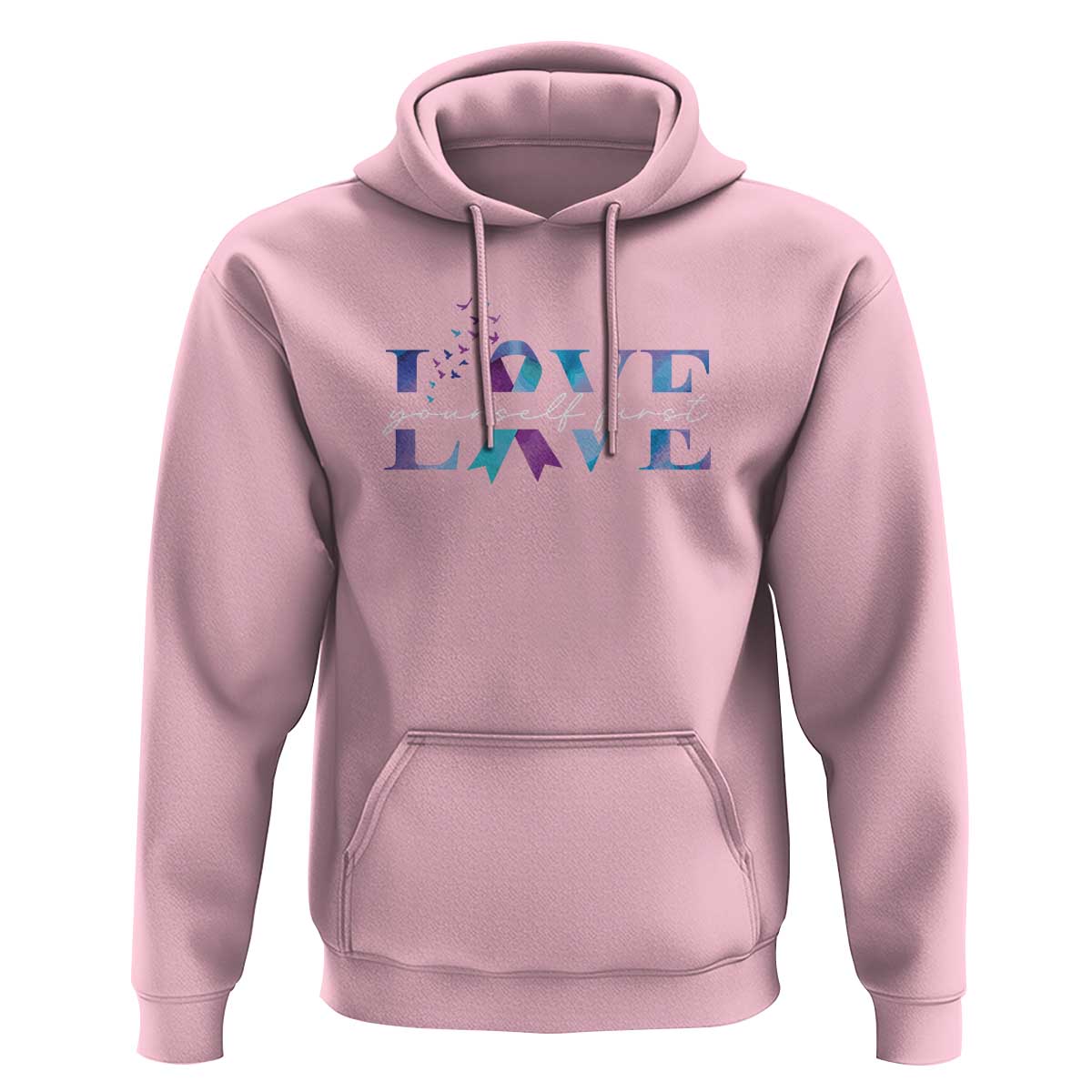 Love Yourself First Suicide Prevention Hoodie - Wonder Print Shop