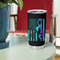 Suicide Prevention Tumbler Cup Choose Life American Flag