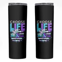 Suicide Prevention Skinny Tumbler Choose Life Sunflower American