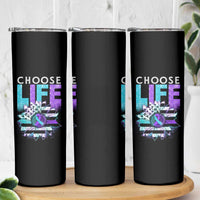 Suicide Prevention Skinny Tumbler Choose Life Sunflower American