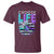 Suicide Prevention T Shirt Choose Life Sunflower American Flag - Wonder Print Shop