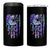Suicide Prevention 4 in 1 Can Cooler Tumbler Be Here Tomorrow Semicolon Sunflower American Flag
