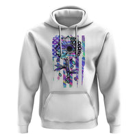 Suicide Prevention Hoodie Be Here Tomorrow Semicolon Sunflower American Flag - Wonder Print Shop