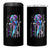 Suicide Prevention 4 in 1 Can Cooler Tumbler Warrior Rose American Flag