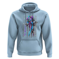 Suicide Prevention Hoodie Warrior Rose American Flag - Wonder Print Shop