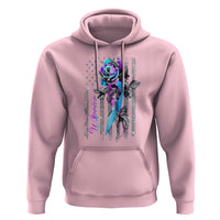 Suicide Prevention Hoodie Warrior Rose American Flag - Wonder Print Shop