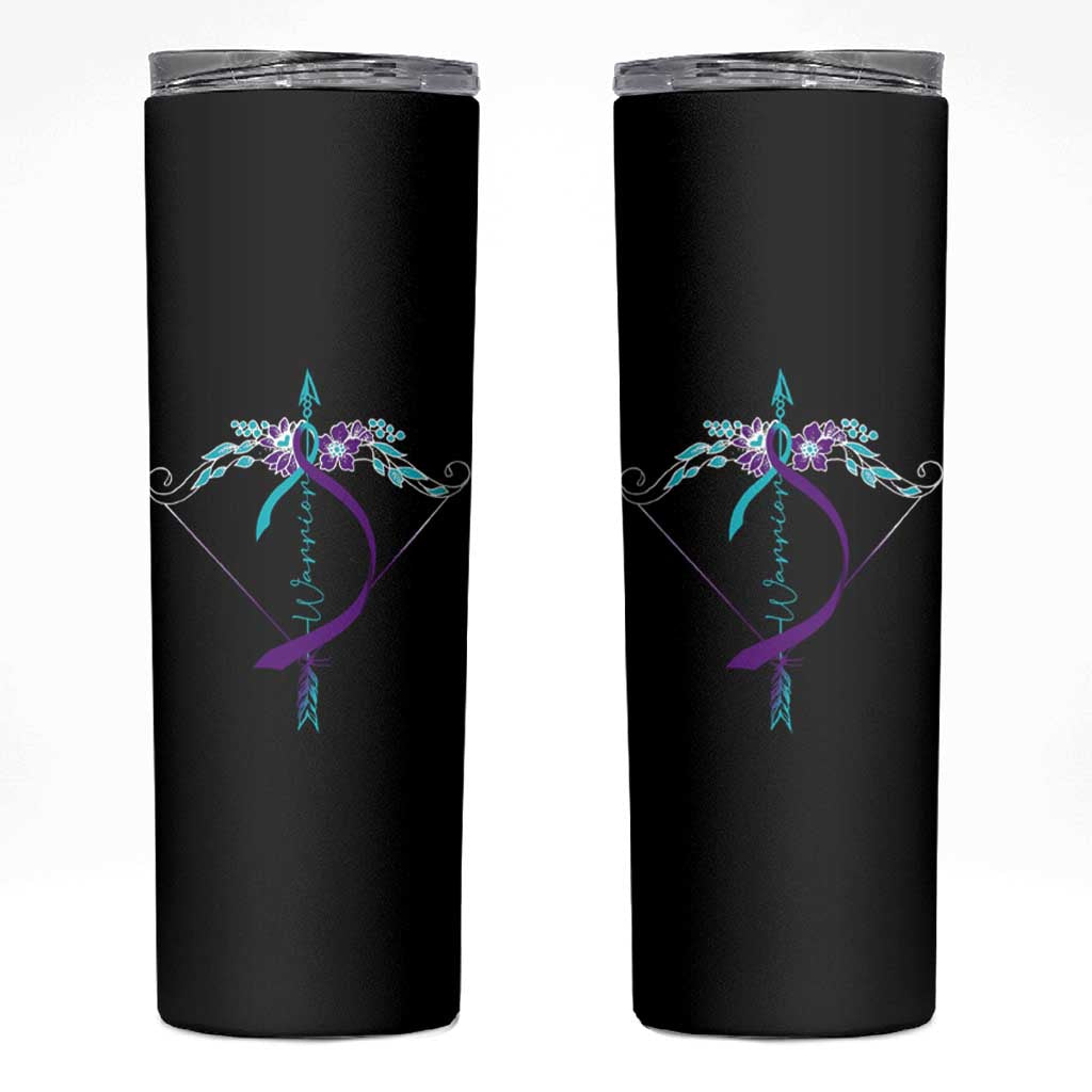 Suicide Prevention Arrow Warrior Skinny Tumbler