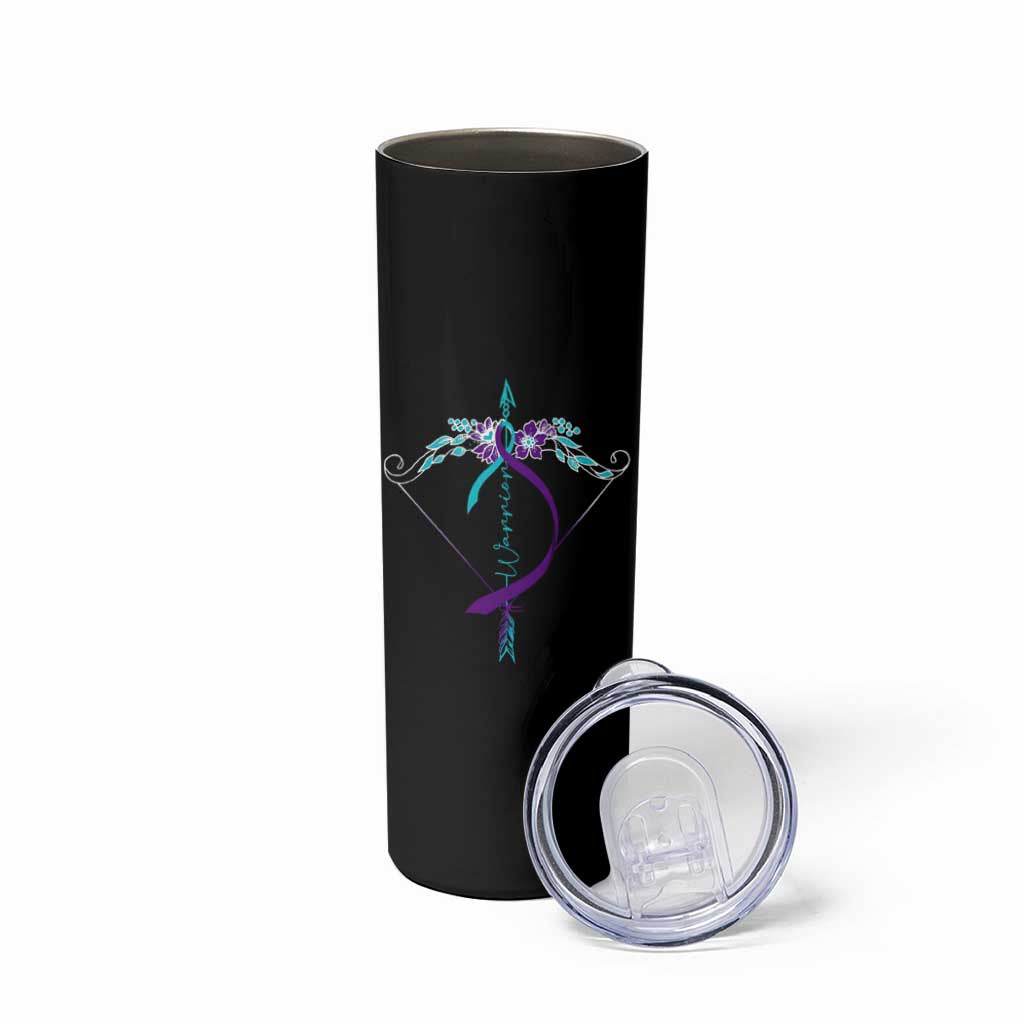 Suicide Prevention Arrow Warrior Skinny Tumbler