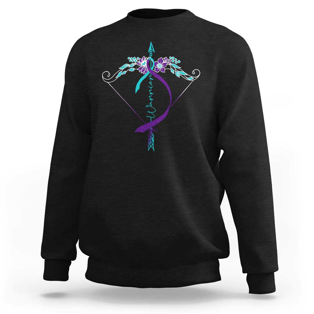 Suicide Prevention Arrow Warrior Sweatshirt - Wonder Print Shop