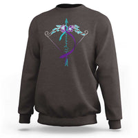 Suicide Prevention Arrow Warrior Sweatshirt - Wonder Print Shop
