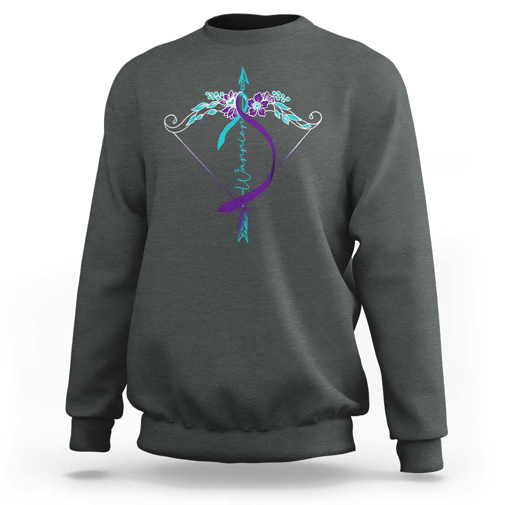 Suicide Prevention Arrow Warrior Sweatshirt - Wonder Print Shop