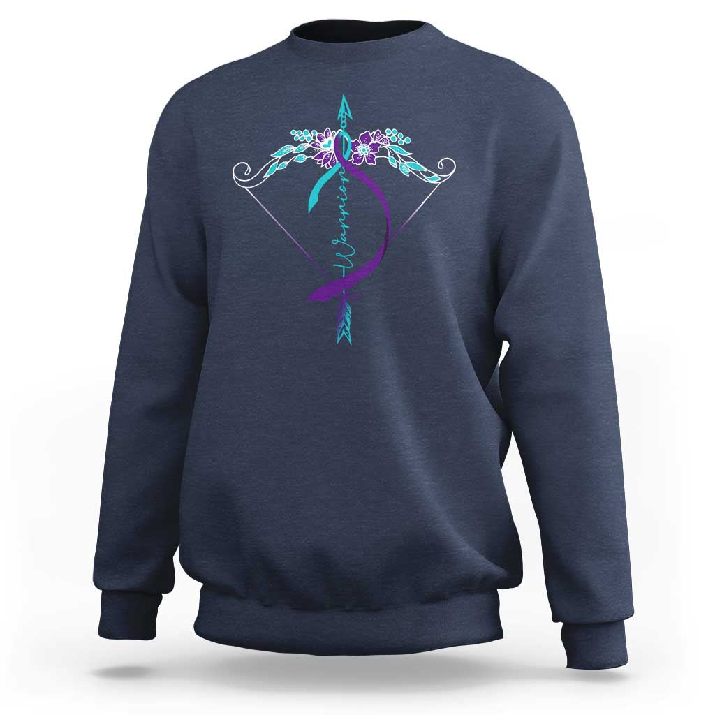 Suicide Prevention Arrow Warrior Sweatshirt - Wonder Print Shop