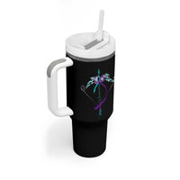 Suicide Prevention Arrow Warrior Tumbler With Handle