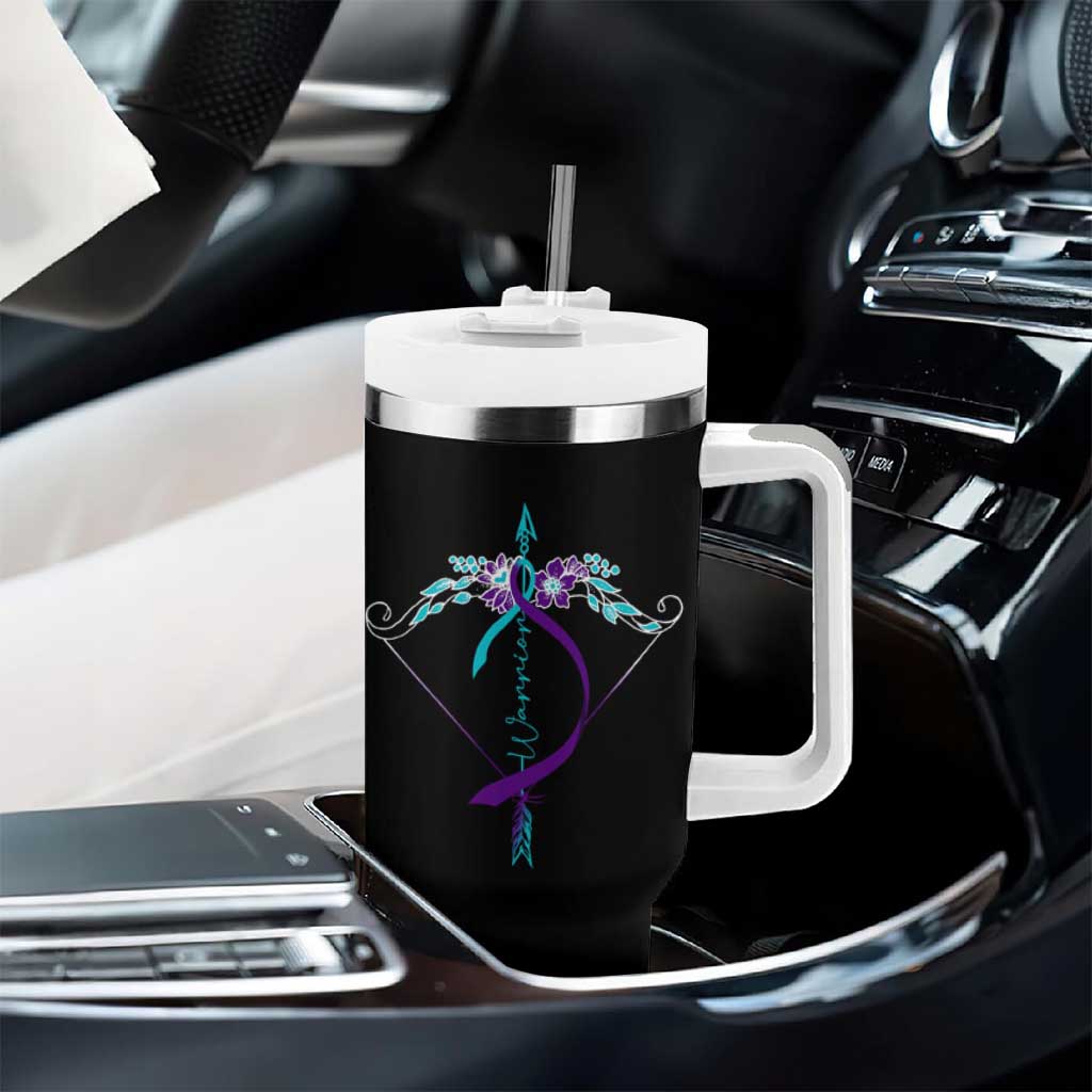 Suicide Prevention Arrow Warrior Tumbler With Handle