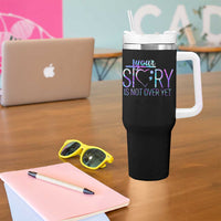 Suicide Prevention Christ Tumbler With Handle Your Story Is Not Over Yet