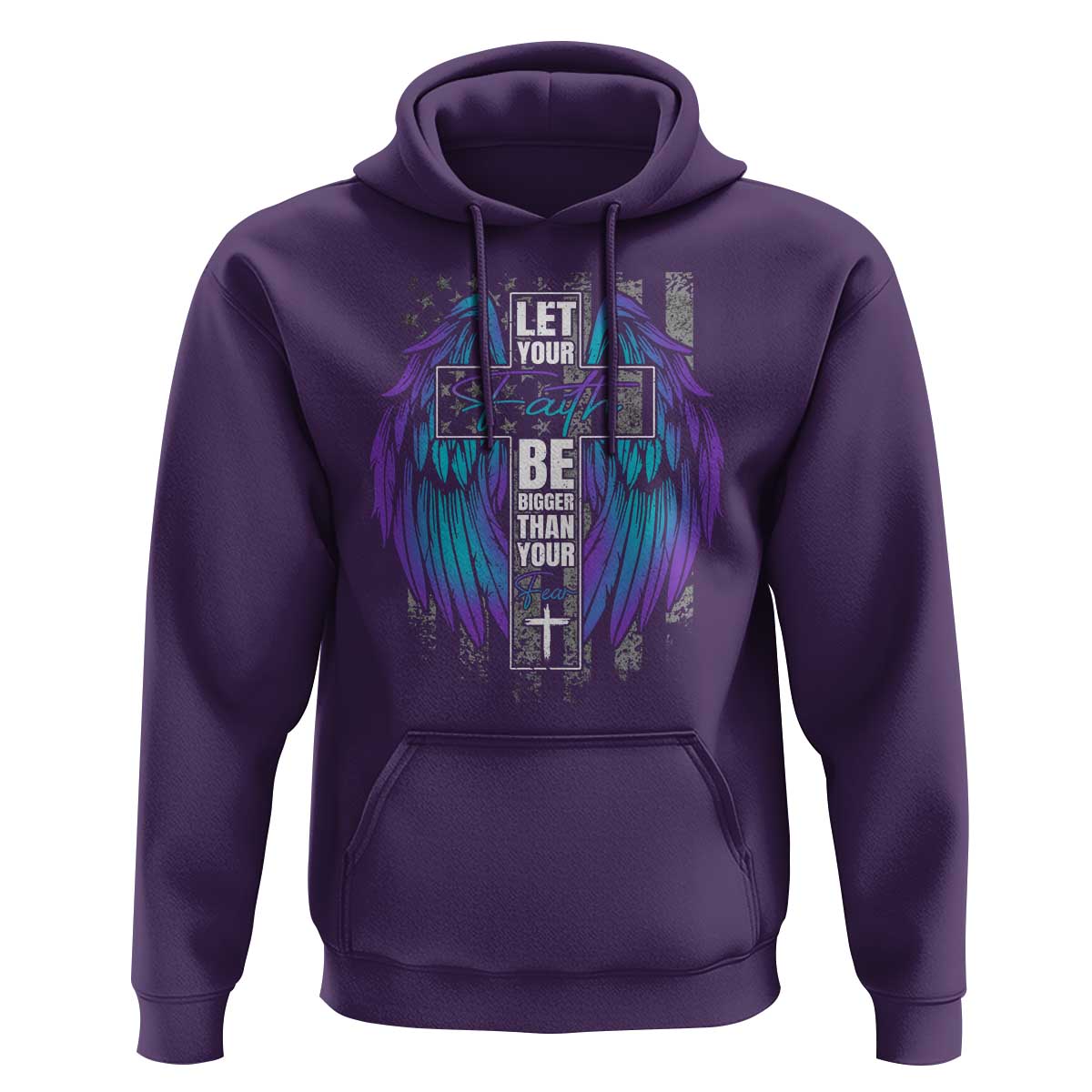 Suicide Prevention Hoodie Let Your Faith Be Bigger Than Your Fear Christian - Wonder Print Shop