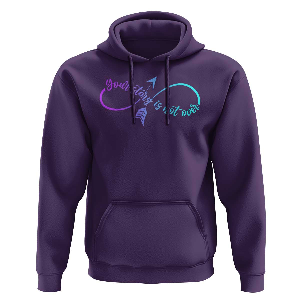 Suicide Prevention Hoodie Your Story Is Not Over Yet Arrow - Wonder Print Shop