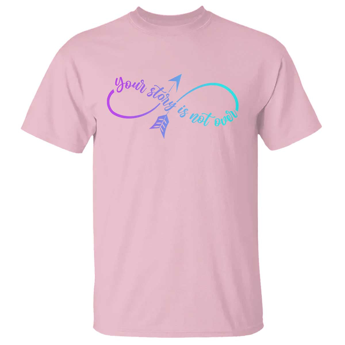 Suicide Prevention T Shirt Your Story Is Not Over Yet Arrow - Wonder Print Shop