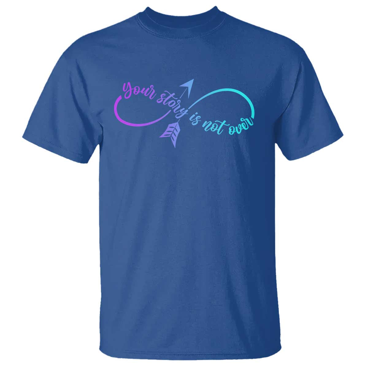 Suicide Prevention T Shirt Your Story Is Not Over Yet Arrow - Wonder Print Shop