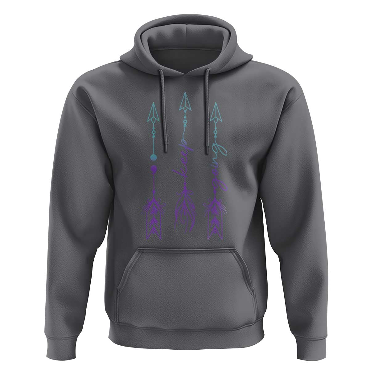 Suicide Prevention Arrow Semicolon Keep Going Hoodie - Wonder Print Shop