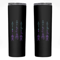 Suicide Prevention Arrow Semicolon Keep Going Skinny Tumbler
