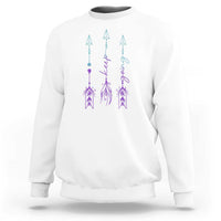 Suicide Prevention Arrow Semicolon Keep Going Sweatshirt - Wonder Print Shop